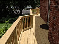 <b>Pressure Treated Decking with Pressure Treated Railing</b>